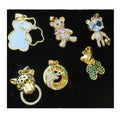ODM Multi Design Bear Pendants Beads Zirconia Lovely Bear Charm Pendant for Jewelry Making