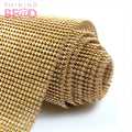 45*120cm Silver Hot Fix Rhinestones Trim Sheet Clear Glass Strass Crystal Aluminum Mesh Bridal Applique