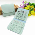 Hot Selling PU Leather Manicure and Pedicure Sets Nail Art Decoration Tools Carbon Steel Manicure Set