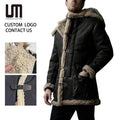 OEM Service Wholesale Winter Men Casual New Warm Thick Parka Fashion Plus Size Windproof Outerwear Plus Size Fur Jacket Coats