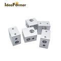 New Ideaformer 3D Printer MK10 FDM Extruder Heating Block Copper Sleeve Aluminum Silver 3 Months Warranty Lightweight 0.01kg