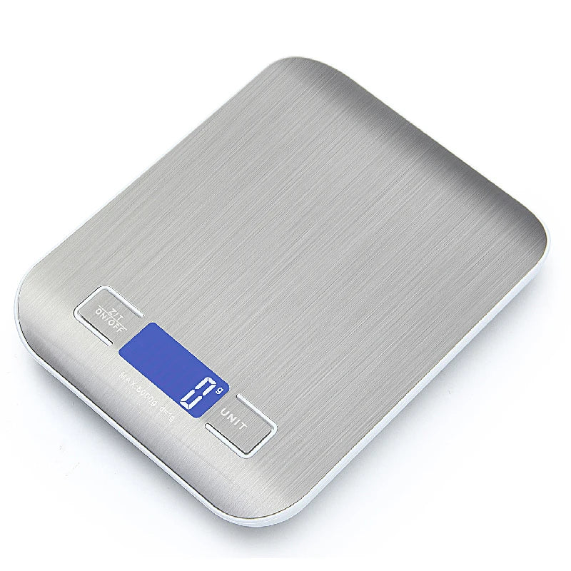 Changxie Popular High Accuracy 5kg 1g Stainless Steel Digital Smart LCD Display Electronic Kitchen Food Scale Lid Non-slip Foot