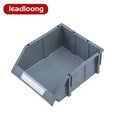 LEADLOONG Q3 Grey PP Plastic Injection-Molded Rectangle Shelving Multifunction Storage Bin 350*275*150MM Warehouse Shelving Unit