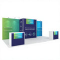 Tanfu Fair Trade Show Booth 20x10 Aluminum Frame Tension Fabric Easy Set Portable Customizable Sizes for Exhibitions