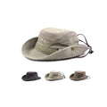 Wholesale Outdoor Camping Hiking Bucket Hats Men Adjustable Safari Fisherman Bucket Hats With Strings