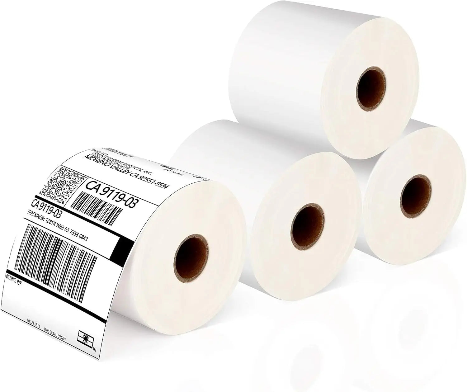 Recyclable Manufacturer Waybill Sticker A6 Thermal Paper Waterproof White Blank Shipping Label 4x6 100x150 Direct Thermal Label
