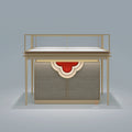 Cost-effective Shang Liang Brand Hexagonal Commercial Jewelry Cabinet with Stainless Steel & Tempered Glass ISO9001 Certified