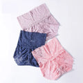 Women Plus Size Trim Shapewear Lace High Waisted No Trace Panty