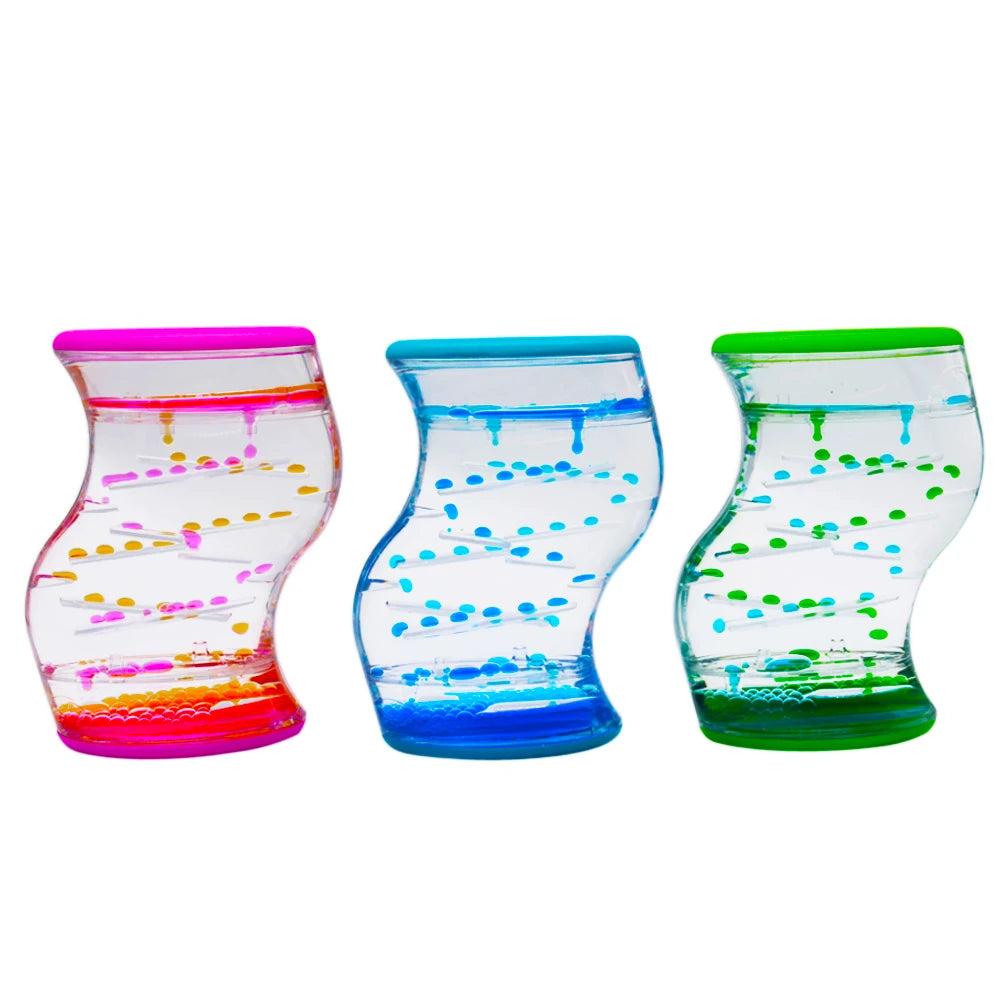 Liquid Drop Motion Wheel Zig Zag Desk Toy