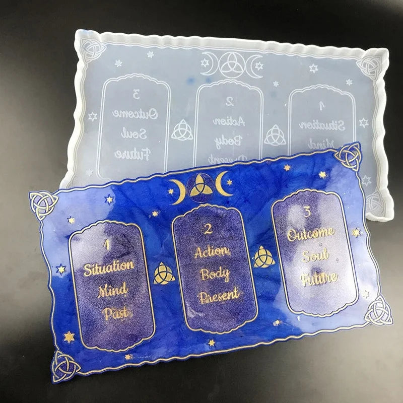 Large Tarot Card Divination Board Mold Rectangle Tarot Game Mold for Kids