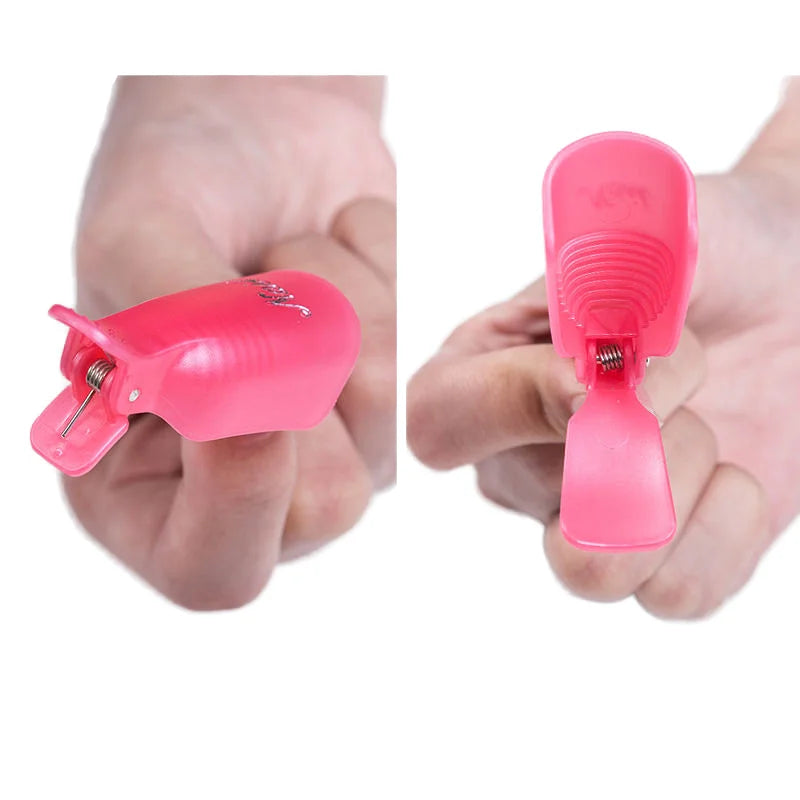 Plastic Nail Soak Off Clips UV Gel Polish Remover Wrap Tool Fluid Removal of Varnish Manicure Tools Nail Remover Clips