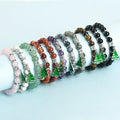 Customized Christmas Jewelry Gift Hot Selling Christmas Tree Pendant Natural Stone Bracelet