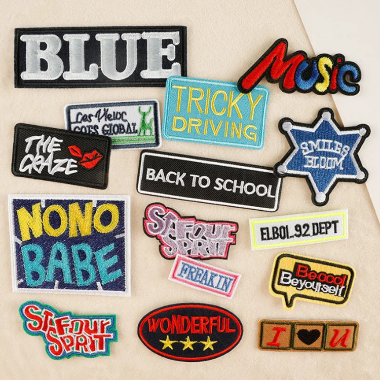 Factory Sale Garment Accessories Cloth Stickers Decorative Clothing Patches Iron on Embroidery Patches for Clothing