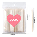 Wholesale Double Ended Pointed and Shaped Orange Wood Nail Sticks Cuticle Removal Manicure Pusher Tools 11.4cm 50 Pcs