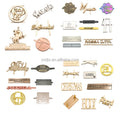 Zinc Alloy Engraved Bag Metal logo Tag Custom Metal Label Name Plate for Handbag Luggage