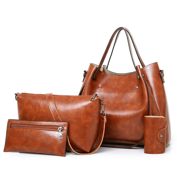 Hot Sell Lady Women 4 Set Bag Designer Hand Bag Ladies Handbags Tote Shoulder Bags