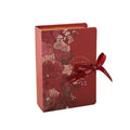Luxury Book Shape Paperborad Folding Gift Cookie Chocolate Wedding Candy Gift Box Packaging with Ribbon