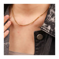 Chris April Fashion Jewelry  316L Stainless Steel PVD Plated Minimalist 3mm Thin Cuban Chain Choker