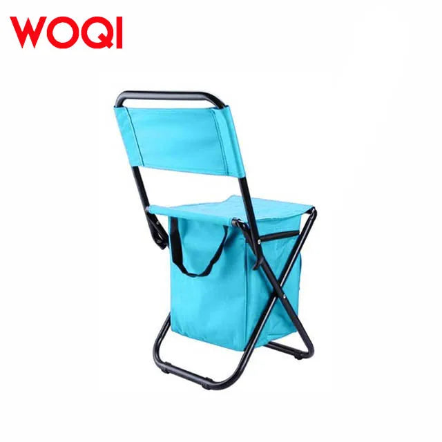 WOQI Custom Logo Portable Ultra Light Iron Folding Chair Modern Outdoor Furniture for Camping Travel Agency Camo Chair