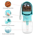 Portable Solid Pattern Outdoor Walking Dog Water Bottle Eco-Friendly Plastic Pet Feeder Drinking Device for Travel Home Use