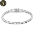 Wholesale Bling Party Gift Jewelry 3mm Brass 5A Cubic Zirconia Classic Fashionable Tennis Bracelet for Men Women