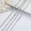 Fashion Bare Chain Wholesale 925 Sterling Silver Solid Ball Chain Links Necklace for Women
