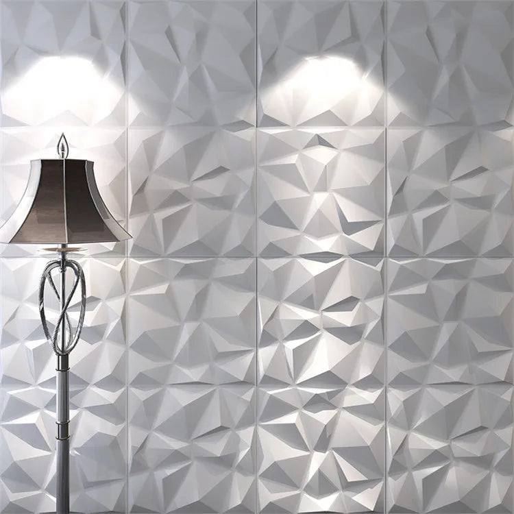 Hot Selling Modern Art 3D Wall Panels Decorative Thermoforming Plastic 3d Pvc Tile Wallpaper for Home Decoration