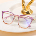 MS 82108 Women's Fashionable Metal TR Eyeglasses Anti-Blue Light Cat-Eye Optical Glasses Frame Custom Logo Colorful Design MegaBDM