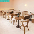 Commercial Grade PU Leather Booth Restaurant Wooden Table Dining Sets for Bar Lounge Seating Sofa Set for Restaurants