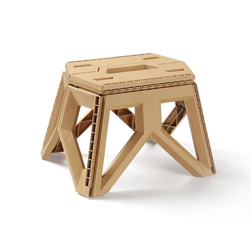 Outdoor Portable Folding Mazar square Stool Folding Chair Compact Easily Taken Plastic Fishing Chair