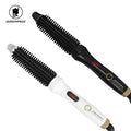 Ceramic Coating Electric Hot Comb for Straight and Curly Hair LCD Display Temperature Control Curling Irons Brush