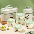Kid School Portable Hot Food Thermos Vacuum Soup Container Storage Jar Leak Proof Microwavable Carton Lunch Box Insulated Bag