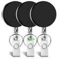 Hot Sale  Heavy Duty Plastic Badge Holder Reel ID Card Steel Cable Retractable Car Key Chain