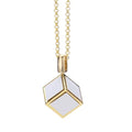 Diy Printing 6 Inserts 3D Cube Photo Frame Necklace Blank Sublimation Dice Memory Photo Pendant Necklace