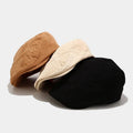 New Fashion Dress Corduroy Ivy Hat Outdoors Warm Windproof Flat Cap Beret Hat for Women