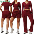 Custom Logo Breathable Outdoor Long Sleeve Top Sweatpants Set Casual Activewear Sets Tracksuit for Women Set