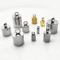 Stainless Steel Leather Cord Clasp Weight Buckle Bracelets Cord End Caps Clasp for Making Bracelet Jewelry
