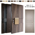 American Black Walnut Solid Wood Modern Front Exterior Doors External Wooden Pivot Main Door Design for House Entry Doors