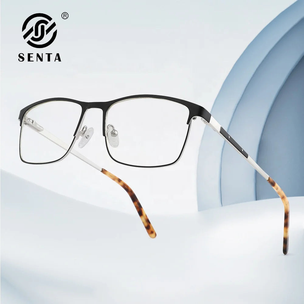 TOP Quality Alloy Eyeglasses Frames Women & Men Prescription Optical Frames OEM Custom Logo Trendy Geometric Design