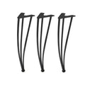 Black Metal Hairpin Legs Contemporary Hairpin Metal Coffee Table Legs Customized Best Hairpin Legs