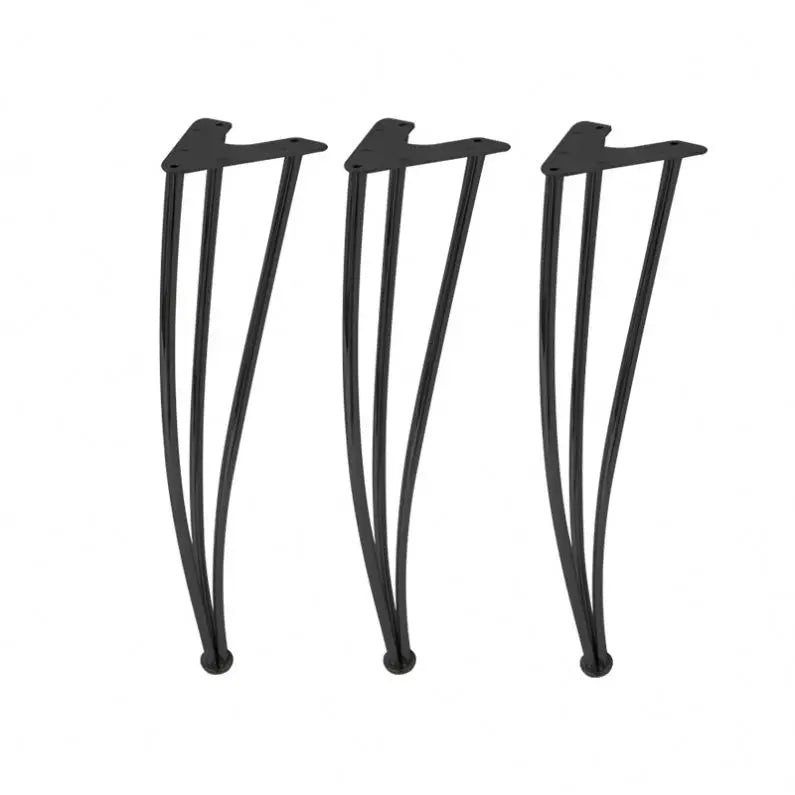 Black Metal Hairpin Legs Contemporary Hairpin Metal Coffee Table Legs Customized Best Hairpin Legs
