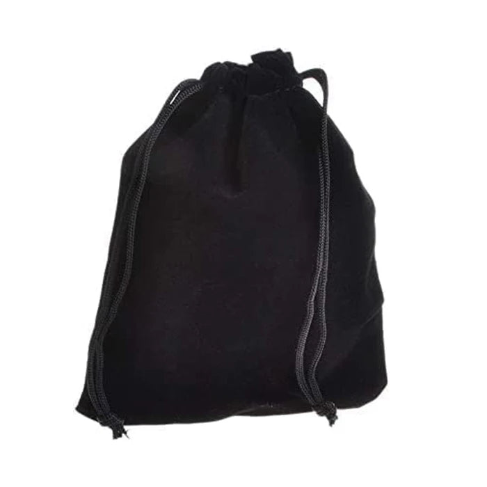 New 10\" X 10\" Medium Velvet Tote Bag Flexible Uses Black Drawstring Pouch for Jewelry Gifts Shoes Food Clothes-PC Material