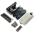 DIY Guitar Pickup Building Kit Electric Guitar Humbucker Size Alnico 5 LP Guitar Pickup Parts with Nickel Baseplate