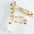 20 Keys German System Clarinet Instrument Transparent G Tone with Gold Plating 22 Keys Model
