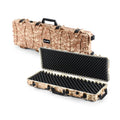 GLARY Brown Camo Stackable Outdoor Equipment Box for Guns Plastic Gun Case Box With TSA Locks Shockproof Gun Carry case