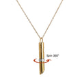 G2730 Wholesale Stainless Steel Relieve Rotating Spin Anti Anxiety Stress Relief Breathing Necklace Fashion Jewelry Necklaces