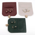 PU Leather Knitting Crochet Bags Buckle Lock Bottom Shaper Mat Insert Cushion Base with Holes Backpack DIY Bags Accessories