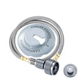Outdoor Camping Gas Stove and Gas Canister Extent Hose 1 to 2 Ports Connector Adapter