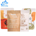 Custom Waterproof Zipper Kraft Paper Stand-up Food Snack Resealable Pouch Package Bag for Pizza Sushi Jelly Salad-Manufacturers'