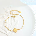 Retro Greek Mythological Pvd Gold Plated Stainless Steel Pattern Octoman Star Pendant Bracelets Bijoux Acier Inoxydable